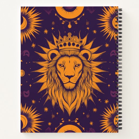 Zodiac Vibes Leo - Spiral Notitieboek (Achterkant)