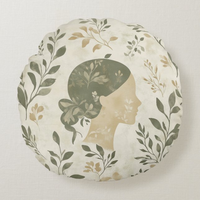 Zodiac Vibes Maagd - Kussen Ronde (Voorkant)