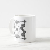 Zodiac vintage Art Déco Design Café Mug (Devant gauche)