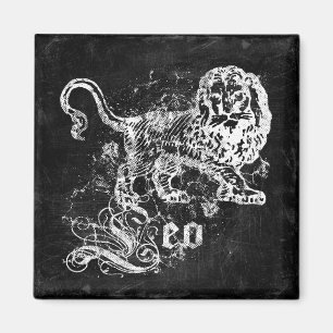 Zodiac Vintage Leeuw Magneet