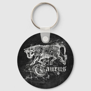 Zodiac Vintage Stier Sleutelhanger