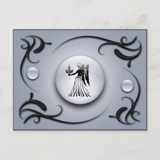 Zodiac Virgo Briefkaart (Voorkant)