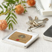 Zodiac - Virgo - Keychain (Zijkant)