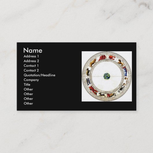 Zodiac Visitekaartje (Voorkant)