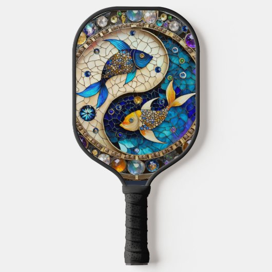 Zodiac - Vissen Vissen Yin en Yang Pickleball Paddle (Voorkant)