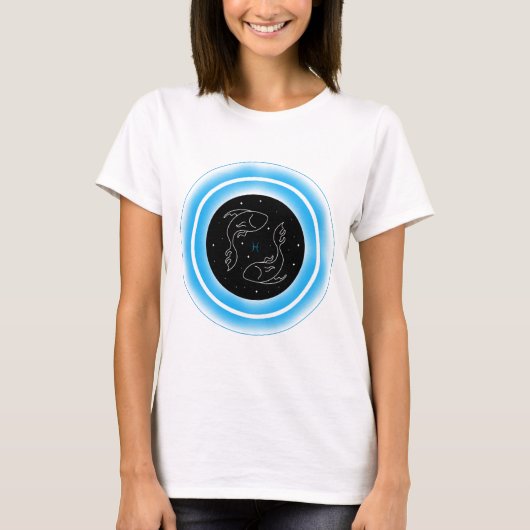 Zodiac Water Element Vissen T-shirt (Voorkant)