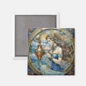 Zodiac - Waterman De Waterdrager Magneet (Voorkant / Achterkant)