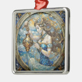 Zodiac - Waterman De Waterdrager Metalen Ornament (Links)