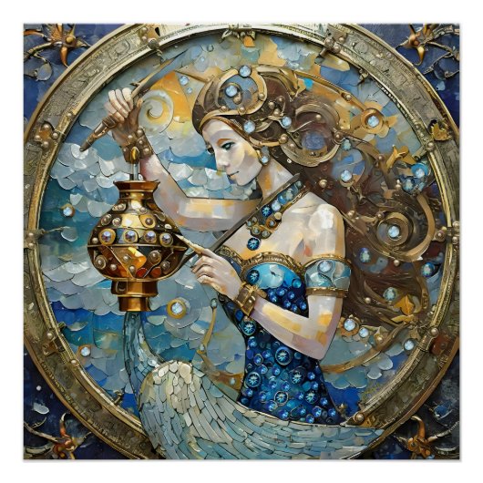 Zodiac - Waterman De Waterdrager Perfect Poster (Voorkant)