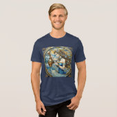Zodiac - Waterman De Waterdrager Tri-Blend Shirt (Voorkant volledig)