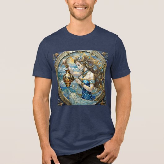 Zodiac - Waterman De Waterdrager Tri-Blend Shirt (Voorkant)