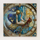 Zodiac - Waterman De Waterdrager Zeemeermin Legpuzzel (Horizontaal)