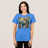 Zodiac - Waterman De Waterdrager Zeemeermin Tri-Blend Shirt (Voorkant volledig)