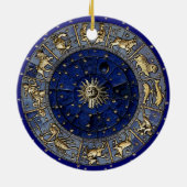 Zodiac Wheel Keramisch Ornament (Achterkant)