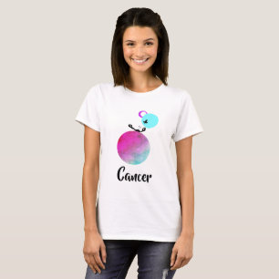 *~* Zodiac Whimsical White Cancer Zodiac Funny T-shirt