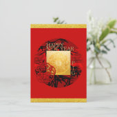 Zodiac Yin Yang Bamboo Chinees Varkenjaar VFCI Save The Date (Staand voorkant)