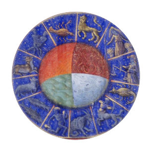 ZODIACELE SIGNALEN MET VIER ELEMENTEN AAN DE KADER SNIJPLANK
