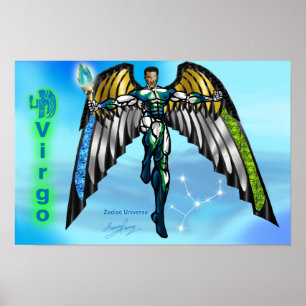 Zodiadisch universum - Virgo Poster