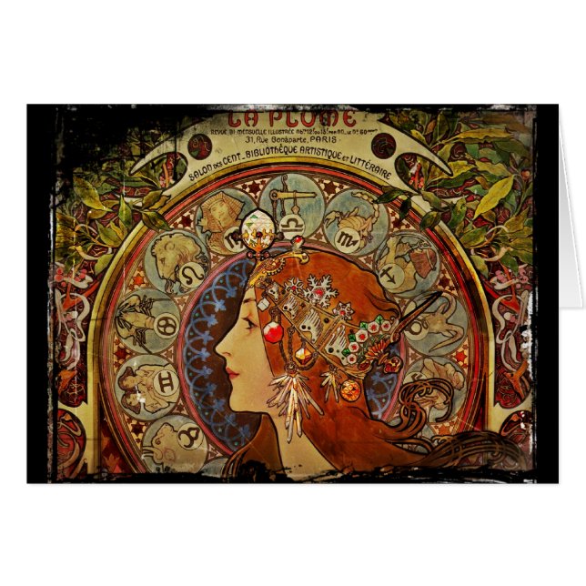 Zodiak Woman van Mucha (Voorkant Horizontaal)