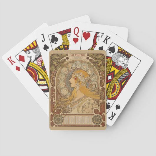 Zodiaque door Alphonse Mucha Pokerkaarten (Achterkant)