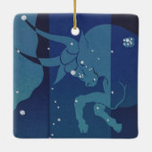  zodische asstrologie, Taurus-constellatie Keramisch Ornament (Achterkant)