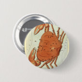  zodische astrologie kankersterrenbeeld ronde button 5,7 cm (Voorkant /achterkant)