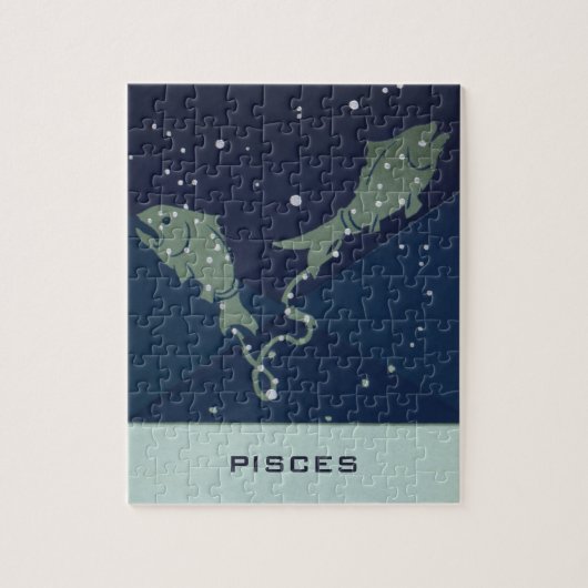  zodische strologie Pisces Fish Constellation Legpuzzel (Verticaal)