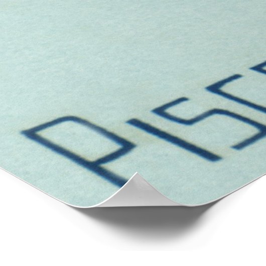  zodische strologie Pisces Fish Constellation Poster (Hoek)