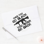 Zodra je gaat... ronde sticker (Envelop)