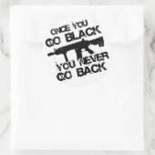 Zodra je gaat... ronde sticker (Tas)