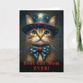 Zoe Amerikaanse Kat, Hoed Dasje CS2 Naam Moeder Kaart (Voorkant)