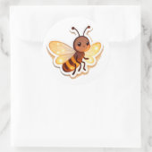 Zoe Bee Cartoon Sticker (Tas)