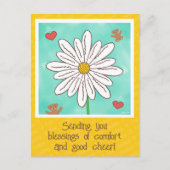 Zoe Bloemetje Met Teddyberen Beterschap Briefkaart (Voorkant)