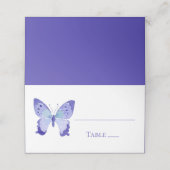 Zoe Butterfly Marine Blauwe Vlinders Bruiloft Fees (Buitenkant ongevouwen)