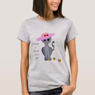 Zoe Cat met Roze Hoed T-shirt