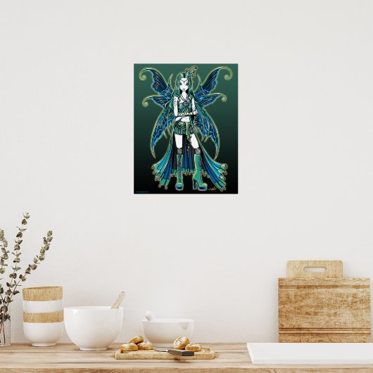 "Zoe" Celestial Star Fairy Art Posters (Cuisine)