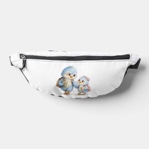 Zoe Cute Blauwe Vogel Broers en Zusters Heuptasje