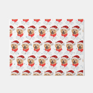 Zoe Cute Chow Chow Hond Kerst Patroon Deurmat
