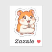 Zoe Cute Goudhamster Sticker (Vel)