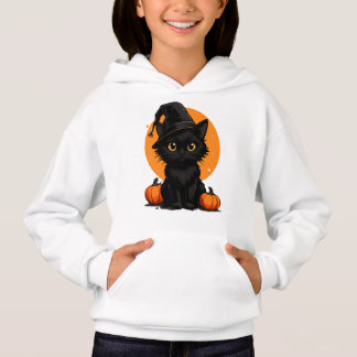 Zoe Cute Zwarte Kat Cartoon T-Shirt | Grappig Cade