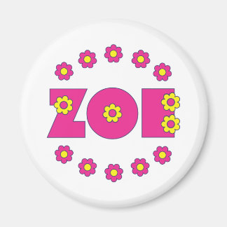 Zoe Flores Pink Magneet