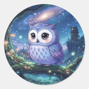 Zoe Galaxy Uil Sticker