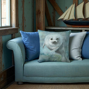 Zoe juten zeehond kussen