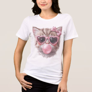 Zoe Kat met Bubble Gum T-shirt