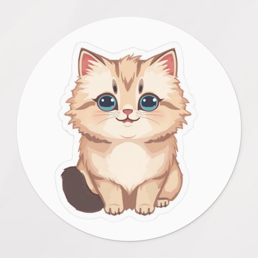 Zoe Kitten Sticker (Design 1)