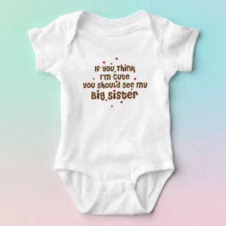 Zoe Mooi Zus T-shirt voor Kleine Zus