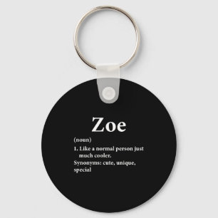 Zoe Naam Definitie Grappig D  Sleutelhanger
