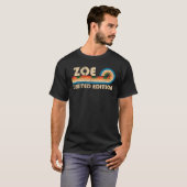 ZOE Naam Gepersonaliseerde Grappige Retro  Verjaar T-shirt (Voorkant volledig)