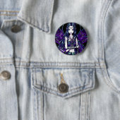 "Zoe" Paarse Celestial Fairy Button (In situ)