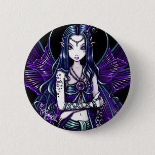 "Zoe" Paarse Celestial Fairy Button